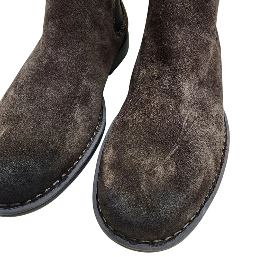 Born Men's Shane Suede Chelsea Boots Dark Brown - 8.5